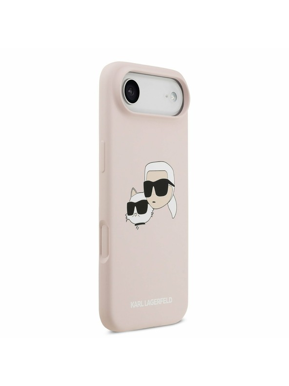 Karl Lagerfeld Karl Lagerfeld Liquid Silicone Double Heads MagSafe Stražnja Maska za iPhone Air Pink