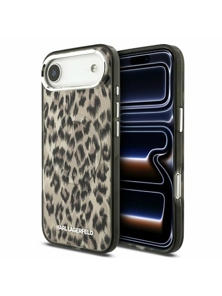 Karl Lagerfeld Karl Lagerfeld IML Leopard MagSafe Stražnja Maska za iPhone Air Brown