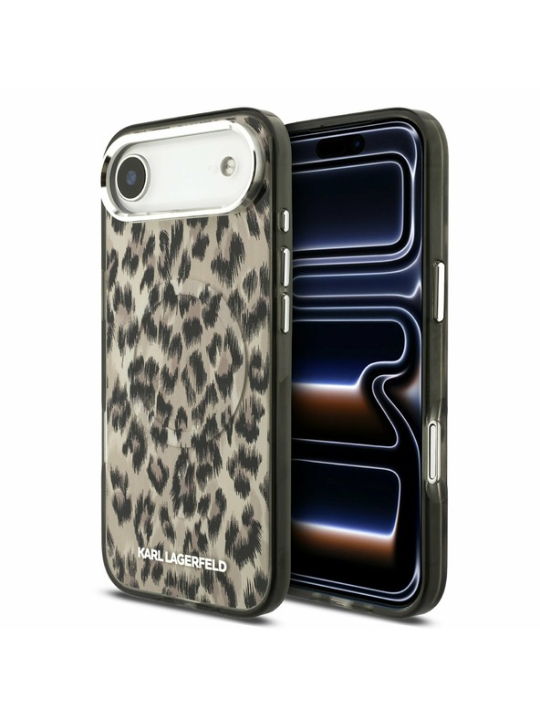 Karl Lagerfeld Karl Lagerfeld IML Leopard MagSafe Stražnja Maska za iPhone Air Brown
