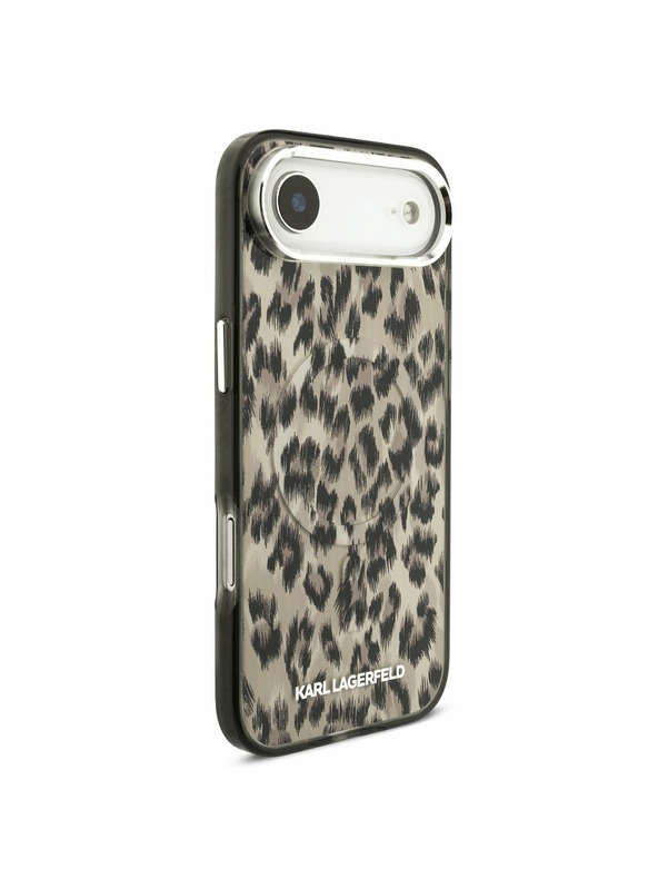 Karl Lagerfeld Karl Lagerfeld IML Leopard MagSafe Stražnja Maska za iPhone Air Brown