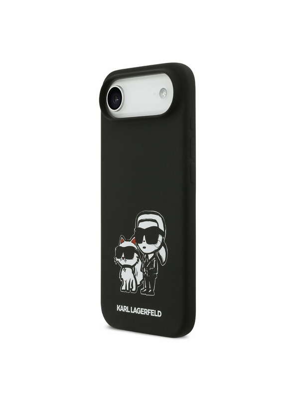 Karl Lagerfeld Karl Lagerfeld Liquid Silicone K&CH Sketch MagSafe Stražnja Maska za iPhone Air Black