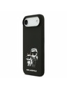 Karl Lagerfeld Karl Lagerfeld Liquid Silicone K&CH Sketch MagSafe Stražnja Maska za iPhone Air Black