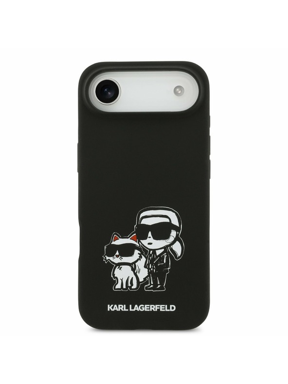Karl Lagerfeld Karl Lagerfeld Liquid Silicone K&CH Sketch MagSafe Stražnja Maska za iPhone Air Black