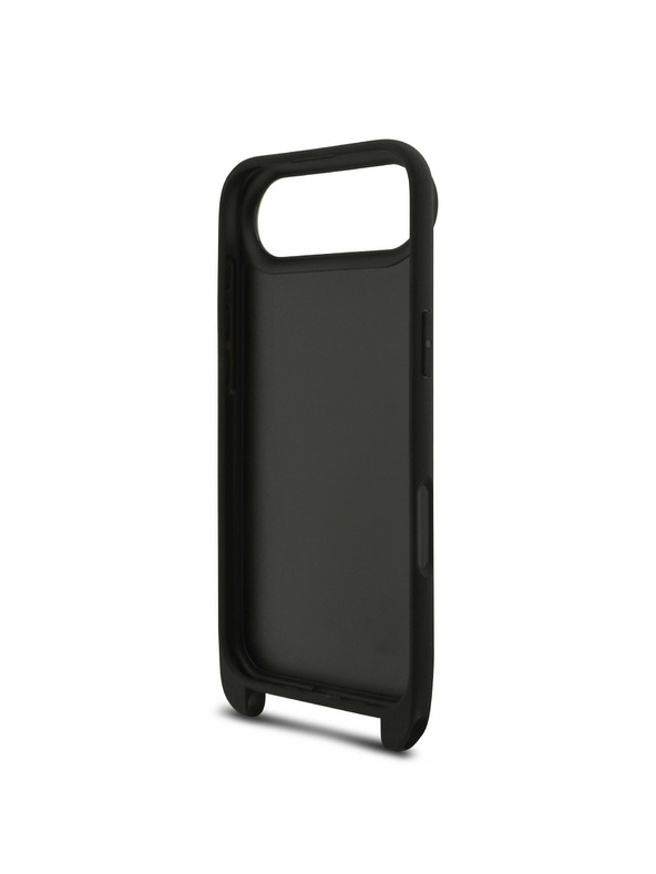 Karl Lagerfeld Karl Lagerfeld Saffiano Crossbody Remen Metal Karl and Choupette Stražnja Maska za iPhone Air Black