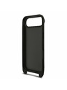 Karl Lagerfeld Karl Lagerfeld Saffiano Crossbody Remen Metal Karl and Choupette Stražnja Maska za iPhone Air Black