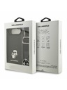 Karl Lagerfeld Karl Lagerfeld Saffiano Crossbody Remen Metal Karl and Choupette Stražnja Maska za iPhone Air Black