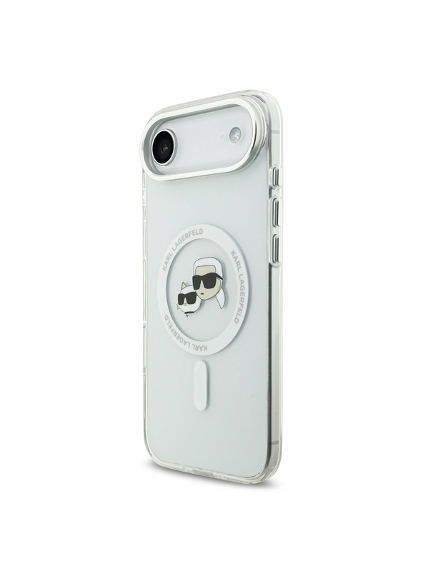 Karl Lagerfeld Karl Lagerfeld IML K&CH Heads Metal Frame MagSafe Stražnja Maska za iPhone Air Transparent