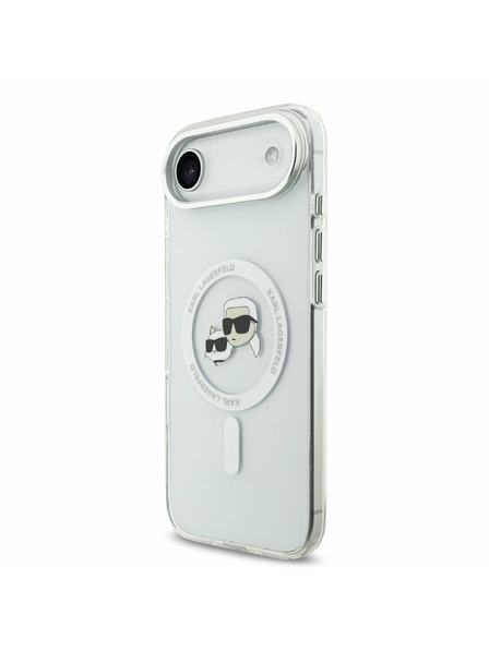 Karl Lagerfeld Karl Lagerfeld IML K&CH Heads Metal Frame MagSafe Stražnja Maska za iPhone Air Transparent
