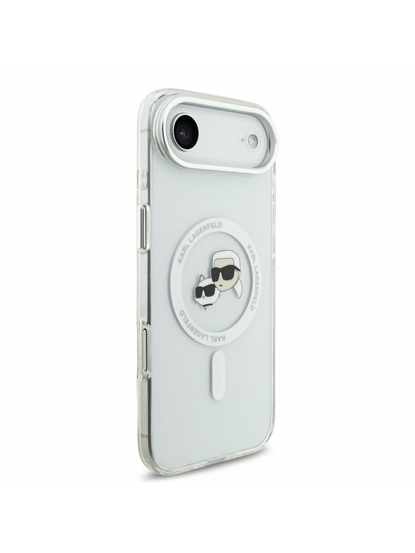 Karl Lagerfeld Karl Lagerfeld IML K&CH Heads Metal Frame MagSafe Stražnja Maska za iPhone Air Transparent