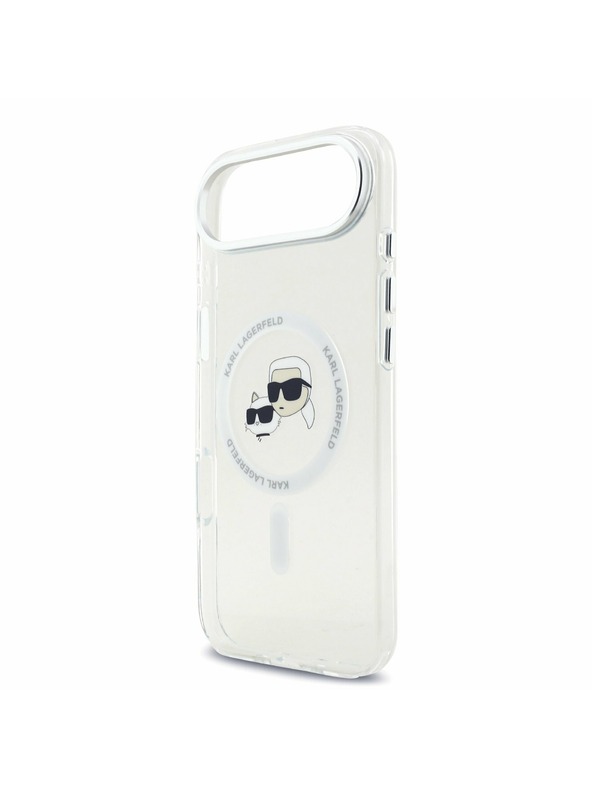 Karl Lagerfeld Karl Lagerfeld IML K&CH Heads Metal Frame MagSafe Stražnja Maska za iPhone Air Transparent