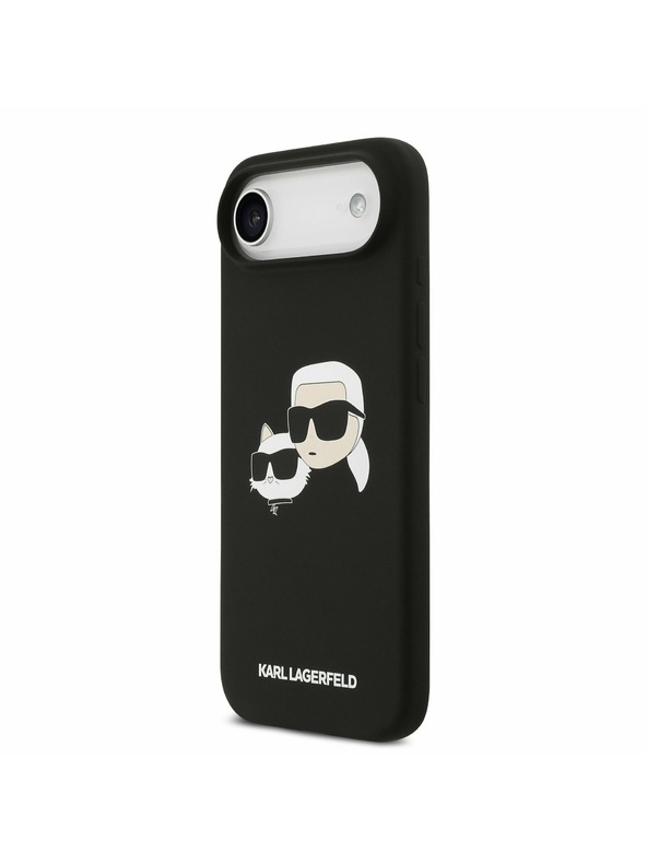Karl Lagerfeld Karl Lagerfeld Liquid Silicone Double Heads MagSafe Stražnja Maska za iPhone Air Black