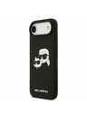Karl Lagerfeld Karl Lagerfeld Liquid Silicone Double Heads MagSafe Stražnja Maska za iPhone Air Black