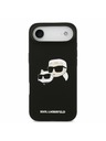 Karl Lagerfeld Karl Lagerfeld Liquid Silicone Double Heads MagSafe Stražnja Maska za iPhone Air Black