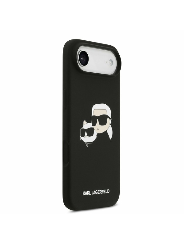 Karl Lagerfeld Karl Lagerfeld Liquid Silicone Double Heads MagSafe Stražnja Maska za iPhone Air Black