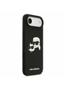 Karl Lagerfeld Karl Lagerfeld Liquid Silicone Double Heads MagSafe Stražnja Maska za iPhone Air Black