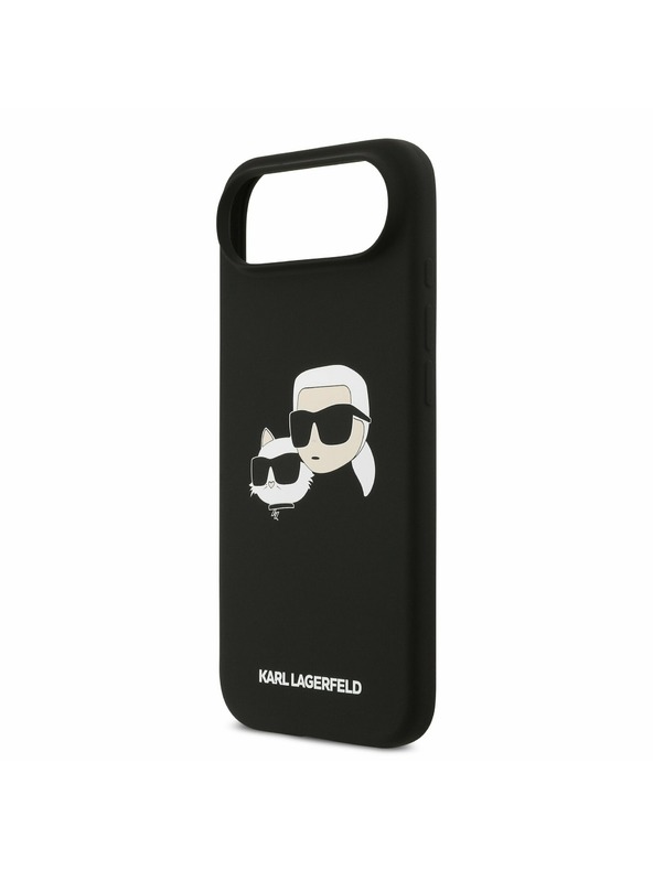 Karl Lagerfeld Karl Lagerfeld Liquid Silicone Double Heads MagSafe Stražnja Maska za iPhone Air Black