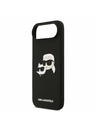Karl Lagerfeld Karl Lagerfeld Liquid Silicone Double Heads MagSafe Stražnja Maska za iPhone Air Black
