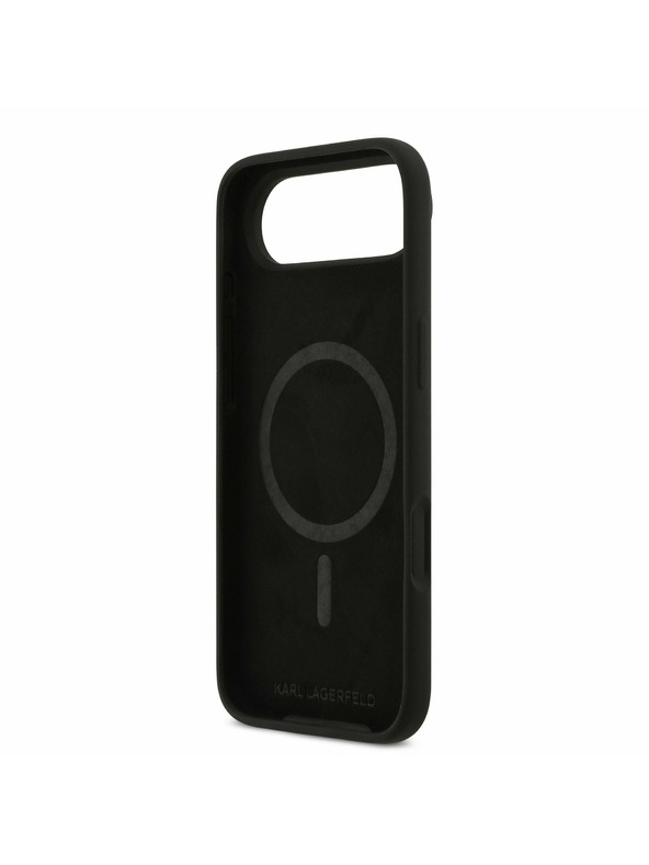 Karl Lagerfeld Karl Lagerfeld Liquid Silicone Double Heads MagSafe Stražnja Maska za iPhone Air Black