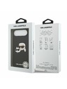 Karl Lagerfeld Karl Lagerfeld Liquid Silicone Double Heads MagSafe Stražnja Maska za iPhone Air Black