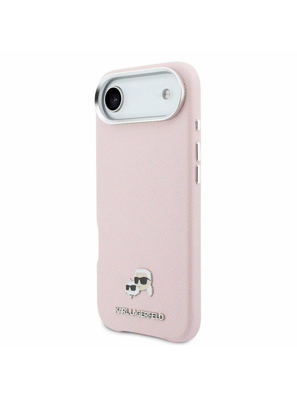 Karl Lagerfeld Karl Lagerfeld PU Karl and Choupette Heads Pins MagSafe Stražnji Poklopac za iPhone Air Pink