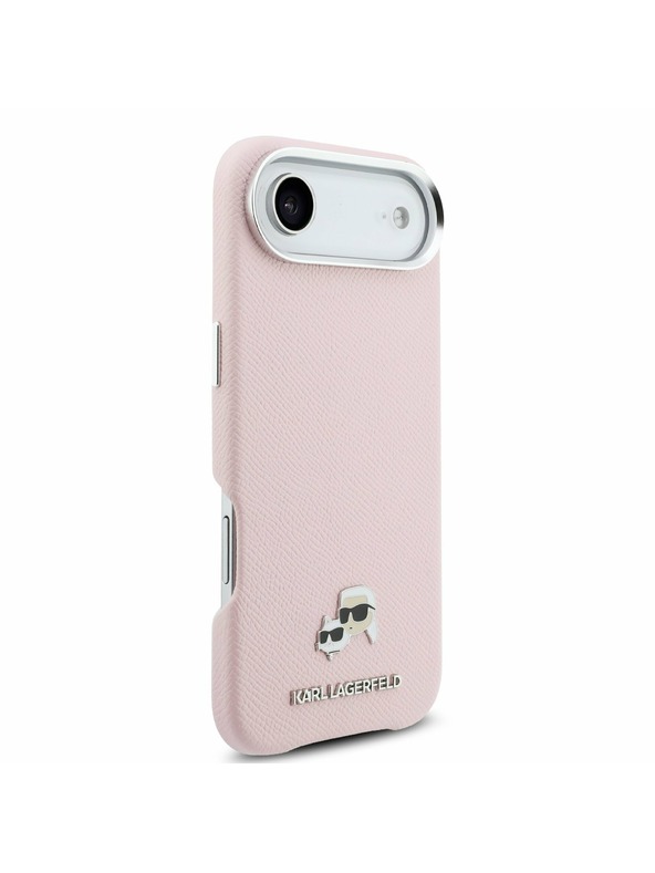 Karl Lagerfeld Karl Lagerfeld PU Karl and Choupette Heads Pins MagSafe Stražnji Poklopac za iPhone Air Pink