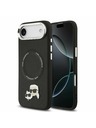 Karl Lagerfeld Karl Lagerfeld PU Karl and Choupette Heads Pins MagSafe Stražnja Maska za iPhone Air Black