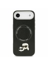 Karl Lagerfeld Karl Lagerfeld PU Karl and Choupette Heads Pins MagSafe Stražnja Maska za iPhone Air Black