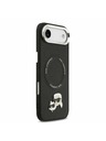 Karl Lagerfeld Karl Lagerfeld PU Karl and Choupette Heads Pins MagSafe Stražnja Maska za iPhone Air Black