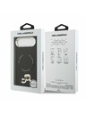 Karl Lagerfeld Karl Lagerfeld PU Karl and Choupette Heads Pins MagSafe Stražnja Maska za iPhone Air Black