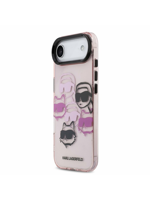 Karl Lagerfeld Karl Lagerfeld IML Multi K&CH Heads Stražnji Poklopac za iPhone Air Pink