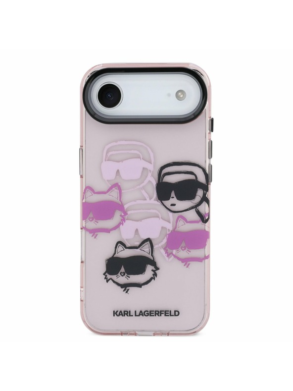 Karl Lagerfeld Karl Lagerfeld IML Multi K&CH Heads Stražnji Poklopac za iPhone Air Pink