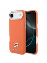 Karl Lagerfeld Karl Lagerfeld PU Karl and Choupette Heads Pins MagSafe Stražnji Poklopac za iPhone Air Orange