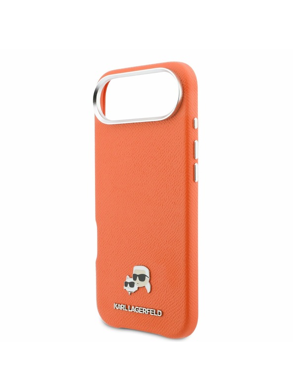 Karl Lagerfeld Karl Lagerfeld PU Karl and Choupette Heads Pins MagSafe Stražnji Poklopac za iPhone Air Orange