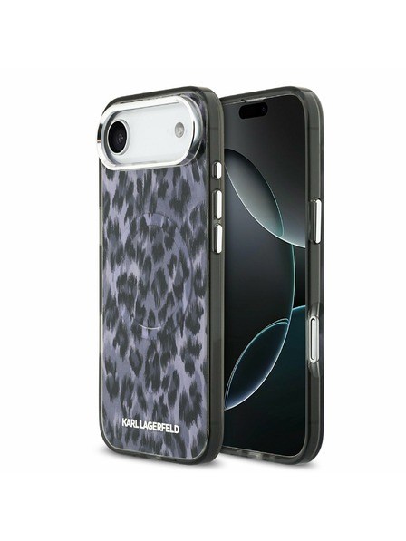 Karl Lagerfeld Karl Lagerfeld IML Leopard MagSafe Stražnji Poklopac za iPhone Air Grey