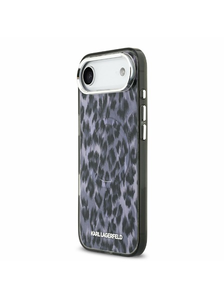 Karl Lagerfeld Karl Lagerfeld IML Leopard MagSafe Stražnji Poklopac za iPhone Air Grey