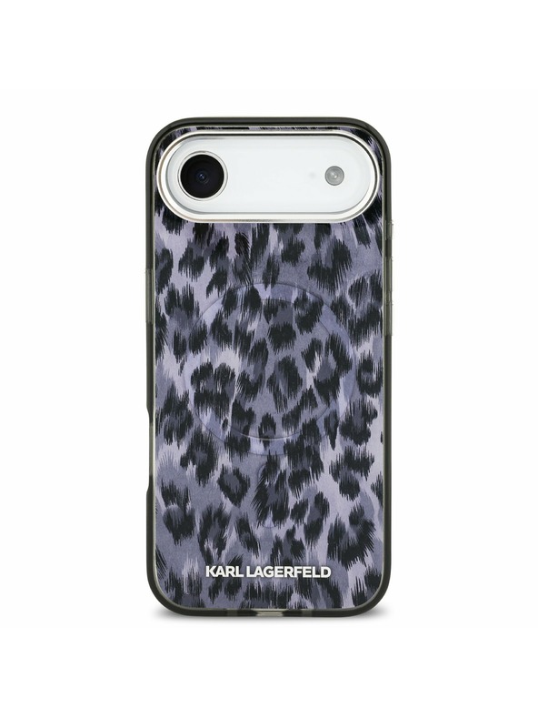 Karl Lagerfeld Karl Lagerfeld IML Leopard MagSafe Stražnji Poklopac za iPhone Air Grey