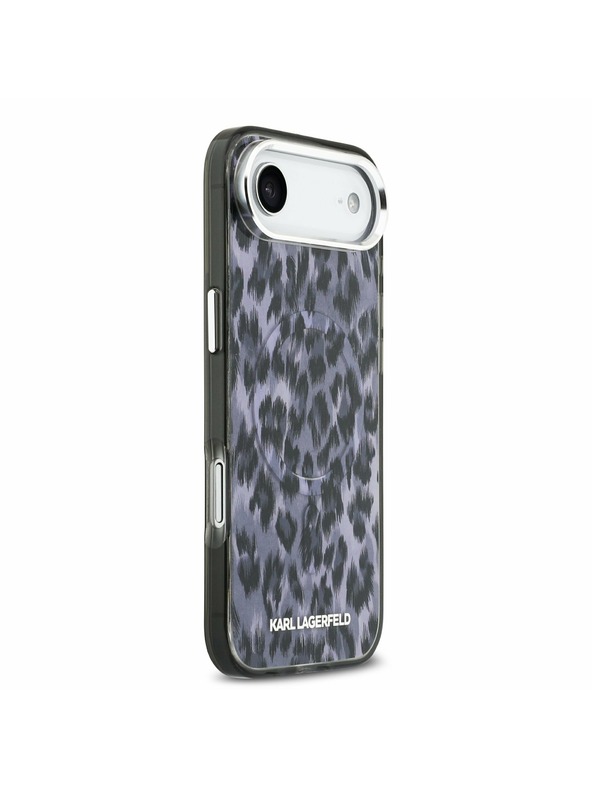 Karl Lagerfeld Karl Lagerfeld IML Leopard MagSafe Stražnji Poklopac za iPhone Air Grey