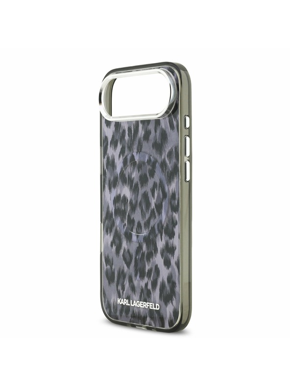 Karl Lagerfeld Karl Lagerfeld IML Leopard MagSafe Stražnji Poklopac za iPhone Air Grey
