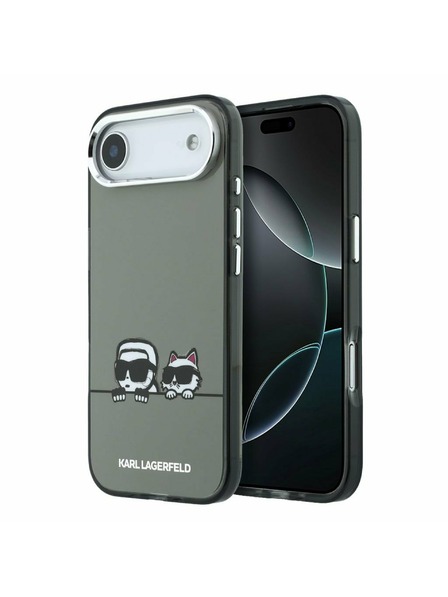 Karl Lagerfeld Karl Lagerfeld IML K&CH Heads Logo MagSafe Stražnji Poklopac za iPhone Air Black