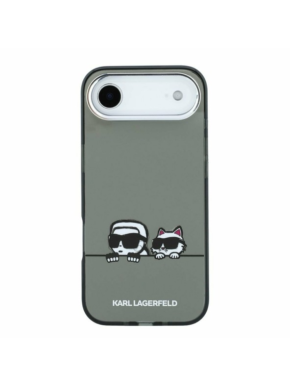 Karl Lagerfeld Karl Lagerfeld IML K&CH Heads Logo MagSafe Stražnji Poklopac za iPhone Air Black