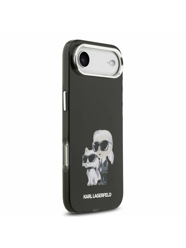 Karl Lagerfeld Karl Lagerfeld IML Aquarelle Karl and Choupette Stražnji Poklopac za iPhone Air Black