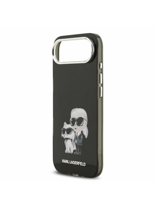 Karl Lagerfeld Karl Lagerfeld IML Aquarelle Karl and Choupette Stražnji Poklopac za iPhone Air Black