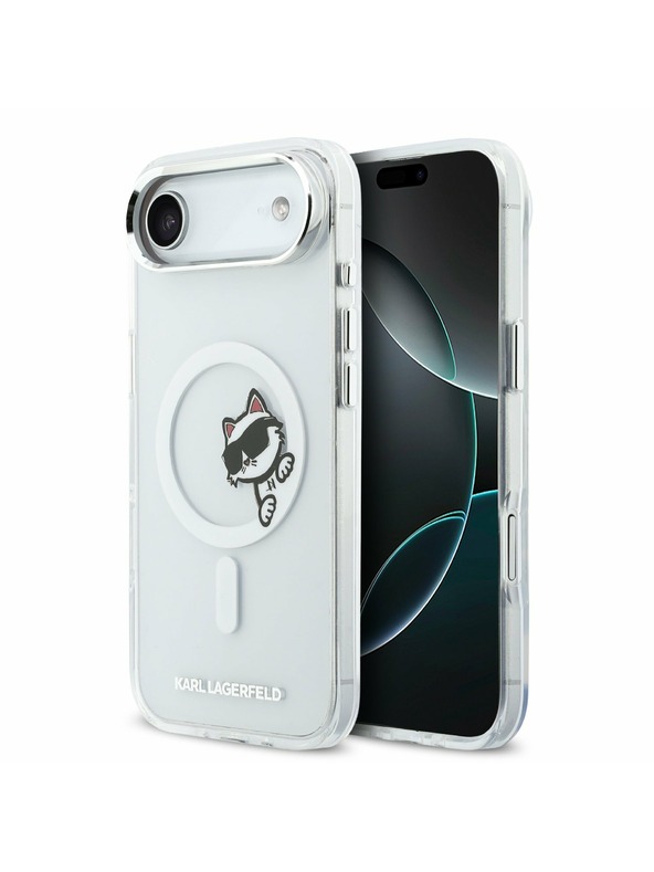 Karl Lagerfeld Karl Lagerfeld IML Choupette Peekaboo MagSafe Stražnji Poklopac za iPhone Air Transparent