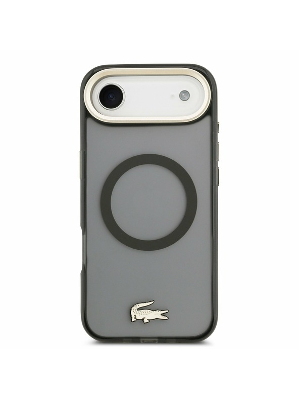 Lacoste Lacoste PC/TPU Frosted Finish Gold Logo MagSafe Stražnji Poklopac za iPhone Air Black