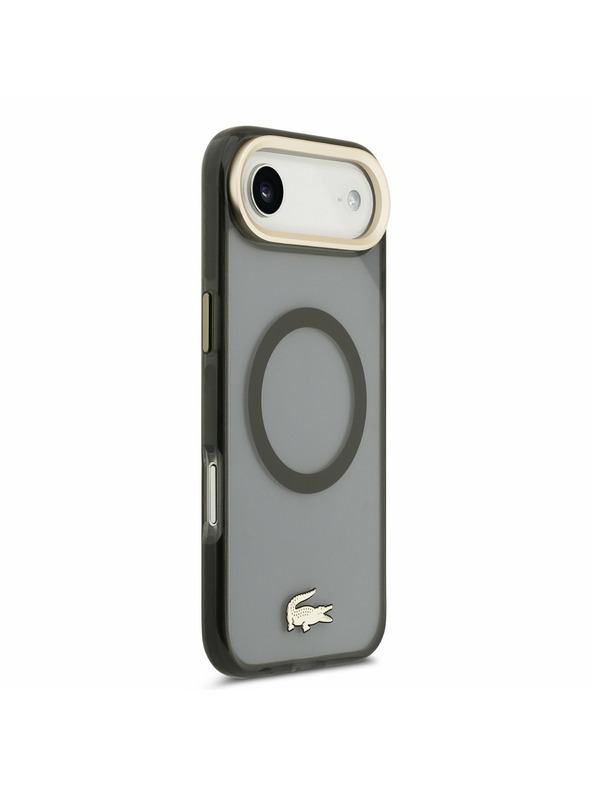 Lacoste Lacoste PC/TPU Frosted Finish Gold Logo MagSafe Stražnji Poklopac za iPhone Air Black