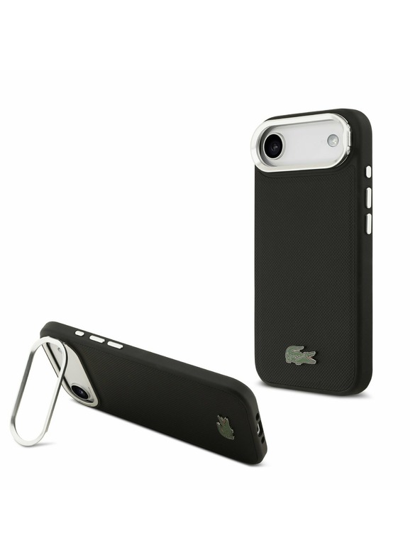 Lacoste Lacoste Iconic Petit Pique Camera Stand MagSafe Stražnji Poklopac za iPhone Air Black