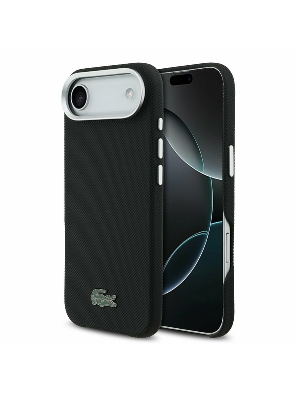 Lacoste Lacoste Iconic Petit Pique Metal Logo MagSafe Stražnji Poklopac za iPhone Air Black