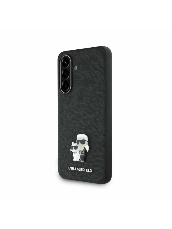 Karl Lagerfeld Karl Lagerfeld PU Saffiano Metal Karl and Choupette Stražnji Poklopac za Samsung Galaxy A36 Black