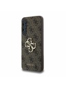 Guess Guess PU 4G Metal Logo Stražnji Poklopac za Samsung Galaxy A55 5G Brown