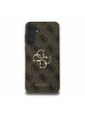 Guess Guess PU 4G Metal Logo Stražnji Poklopac za Samsung Galaxy A55 5G Brown